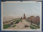 P. Bueninck, schoolplaat 'Het wad bij Wierum', inlijsten